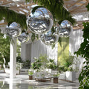 Yescom Inflatable Mirror Balloon with Iridescent, Gold, Silver, Black Options