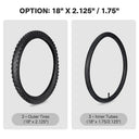Yescom 16"-24" Opt. Bicycle Tires & Tubes 3-Pack for Trike & Unicycle