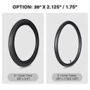 Yescom 16"-24" Opt. Bicycle Tires & Tubes 3-Pack for Trike & Unicycle