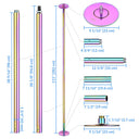 Yescom Home Fitness Colorful Spinning Dance Pole D45mm 12ft