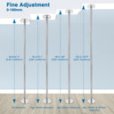 Yescom Spinning Static Removable Dance Pole D45mm 9ft