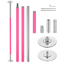 Yescom 12.6ft Silicone Portable Spinning Pole D45mm