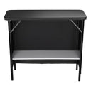 Yescom Folding Portable Bar Table with Storage Shelf