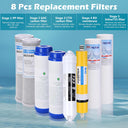 Yescom Under Sink Water Filter Replacement Cartridge 8 Pack