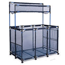 Yescom Pool Toy Storage Bin Mesh Rolling Cart - Steel