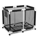 Yescom Stable PVC Pool Toy Storage Bin Mesh Rolling Cart