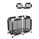 Yescom Stable PVC Pool Toy Storage Bin Mesh Rolling Cart