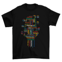 Msstzblkbz T-Shirt - Colorful Guitar's Head Band Design