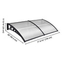 Yescom Door & Window Poly Awning Canopy 80"x40"