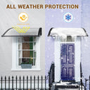 Yescom Door & Window Poly Awning Canopy 40"x40"