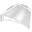 Yescom Door & Window Poly Awning Canopy 120" x 40"