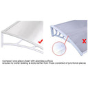 Yescom Door & Window Poly Awning Canopy 120" x 40"