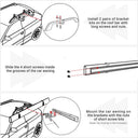 Yescom Awning Mounting Hardware L Brackets & Ground Stakes