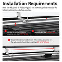 Yescom Awning with LED Light 6.6' x 4.6' Car Side Tailgate Awning