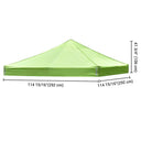 Yescom 10x10 Ez Pop Up Tent Canopy Top Replacement Cover (9.6'x9.6')
