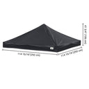 Yescom 10x10 Ez Pop Up Tent Canopy Top Replacement Cover (9.6'x9.6')