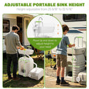 Yescom 12Gal Portable Hand-Wash Station Sink Faucet w/ Handle