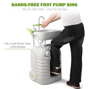 Yescom 12Gal Portable Hand-Wash Station Sink Faucet w/ Handle