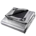 Yescom 12'x20' Heavy-Duty Poly Tarp Reinforced Canopy Silver