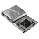 Yescom 20'x24' Heavy-Duty Poly Tarp Reinforced Canopy, Silver