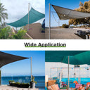 Yescom Shade Sail Posts (Pole, Base, D-Ring Clamp)