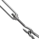 Yescom 2.5mm T304 Stainless Steel Wire Rope w Fasteners, 7x7, 240' - (4x)60'