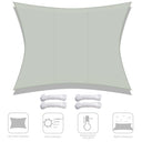 Yescom 10x13ft Water Resist Patio Sail Shade Rectangle Canopy