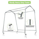 Yescom 6'x8' Portable Garage Shelter Carport Storage Shed