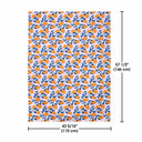 LAGarden Rectangle Tablecloth with Lemon Orange Seagull Print 43"x57"