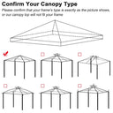Yescom 10' x 10' Universal Gazebo Canopy Replacement Top