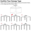 Yescom 10' x 10' Ivory Canopy Replacement Top with Net