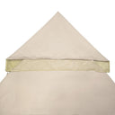 Yescom 10' x 10' Beige Gazebo Canopy Replacement Top 2-Tier