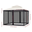 Yescom 41.2'R x 6.4'H Gazebo Mosquito Netting for 12'W x 10'D Gazebos