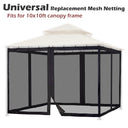 Yescom 9.8'W x 6'H Gazebo Mosquito Netting for 10'x10' Gazebos