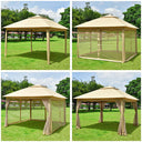 Yescom 11'x11' Ez Pop Up Canopy Gazebo Tent with Sidewalls Net