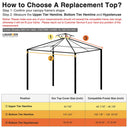 Yescom 12'x12' Crown Shades Replacement Canopy CPAI-84