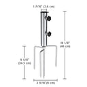 Yescom Pool Patio Umbrella Clamp 1 1/2" Holds Pole D7/8" to D1 1/4"