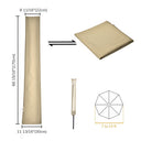 Yescom Waterproof Patio Outdoor Umbrella Cover Bag for 10' 13'