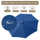 Yescom 13ft Wood Patio Umbrella with Base & Wheels