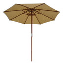 Yescom Custom Patio Umbrellas for Restaurant, Cafe - 9ft Wooden