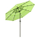 Yescom 9ft Prelit Umbrella 3-Tiered Patio Umbrella with Lights