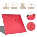 Yescom Prelit Patio Umbrella with Lights Square 10' 8-Rib