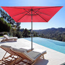 Yescom Prelit Patio Umbrella with Lights Square 10' 8-Rib