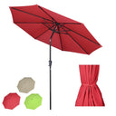 Yescom 10ft 8-Rib Patio Umbrella Tilt 220gsm Canopy UV50+