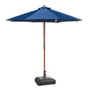 Yescom 9ft Wood Patio Umbrella with Base & Wheels