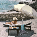 Yescom 6ft Fringe Patio Beach Umbrella with Weighted Base