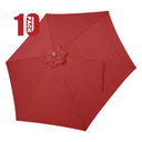 Yescom 9' 6-Rib Outdoor Patio Umbrella Replacement Canopy Multiple Colors