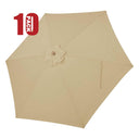 Yescom 9' 6-Rib Outdoor Patio Umbrella Replacement Canopy Multiple Colors