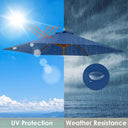 Yescom 9' 6-Rib Outdoor Patio Umbrella Replacement Canopy Multiple Colors