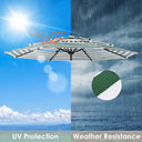 Yescom 10' Outdoor Patio Umbrella Replacement Canopy 3-Tiered 8-Rib